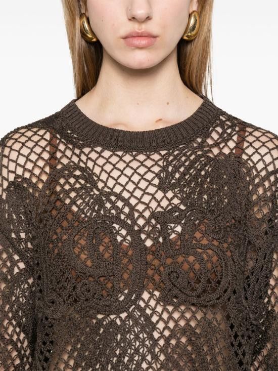 Max Mara MAX MARA Women Sweater 11361102600 001 Brown Size L / US 10 / IT 46 - 2 Thumbnail