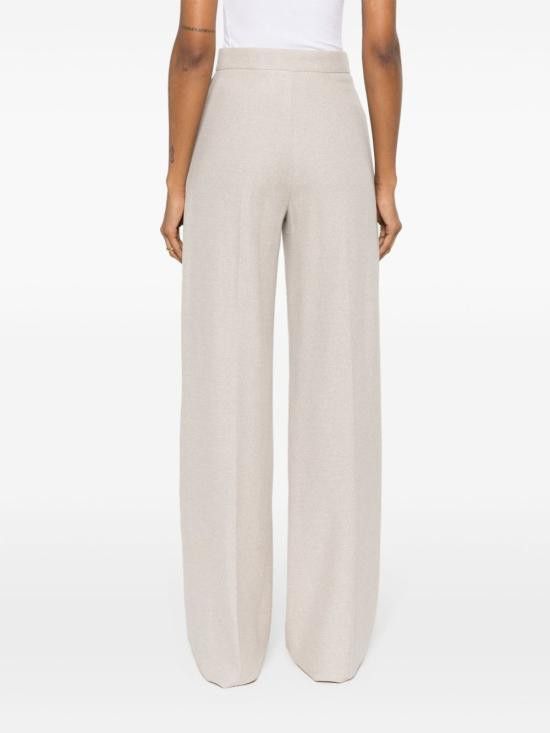 Max Mara MAX MARA Women Straight Pants 11781022600 001 White Size 30" / US 8 / IT 44 - 4 Thumbnail