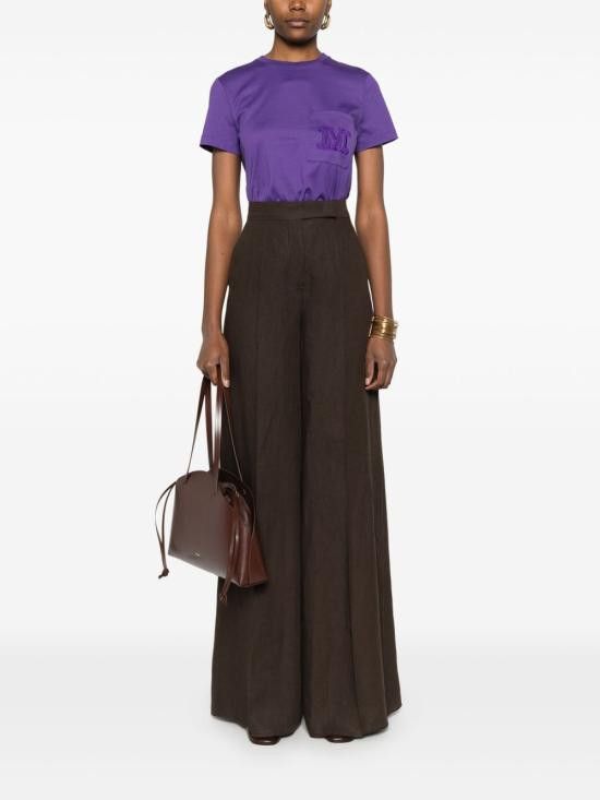 Max Mara MAX MARA Women Straight Pants 11131092600 002 Brown Size 26" / US 2 / IT 38 - 5 Thumbnail