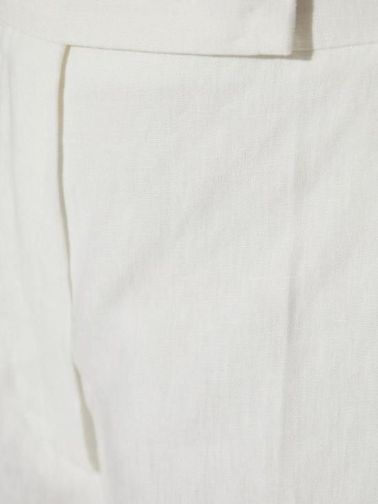 Max Mara MAX MARA Women Straight Pants 11131092600 005 White Size 28" / US 6 / IT 42 - 4 Thumbnail