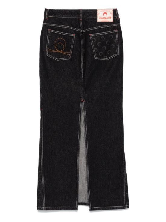 MARINE SERRE WSK074ARDEN0001BK99 関税送料込 Marine Serre MARINE SERRE Women Mid Skirts WSK074A