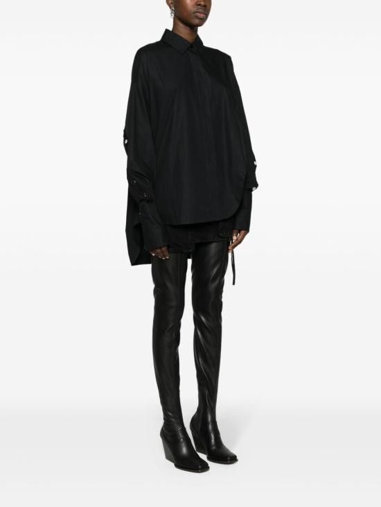 The Attico THE ATTICO Women Shirts 241WCH16 C052100 Black Size S / US 4 / IT 40 - 5 Thumbnail