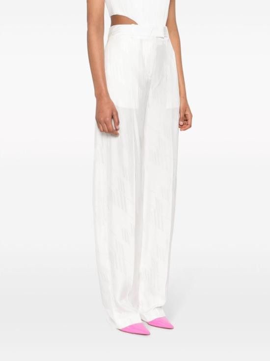 The Attico THE ATTICO Women Straight Pants 242WCP43 V053043 White Size 26" / US 2 / IT 38 - 5 Thumbnail