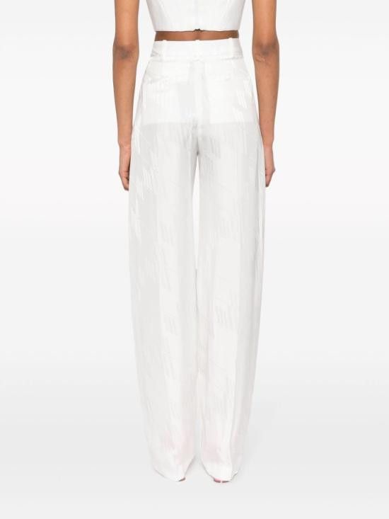 The Attico THE ATTICO Women Straight Pants 242WCP43 V053043 White Size 26" / US 2 / IT 38 - 2 Thumbnail