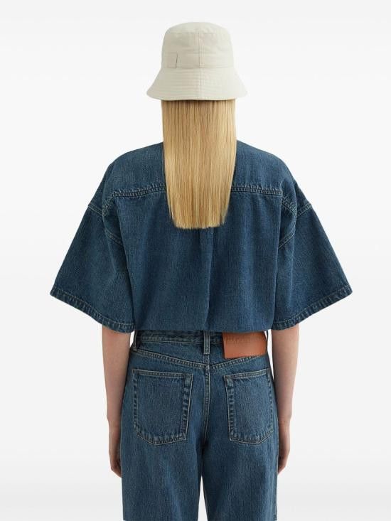 Jil Sander JIL SANDER Women Shirts J40DL0157 J45291420 Blue Size M / US 6-8 / IT 42-44 - 4 Thumbnail