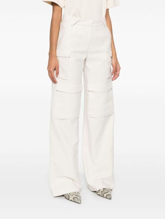 Iro IRO Women Straight Pants POLINA WP23ECR02 Beige Size 28" / US 6 / IT 42 - 2 Thumbnail