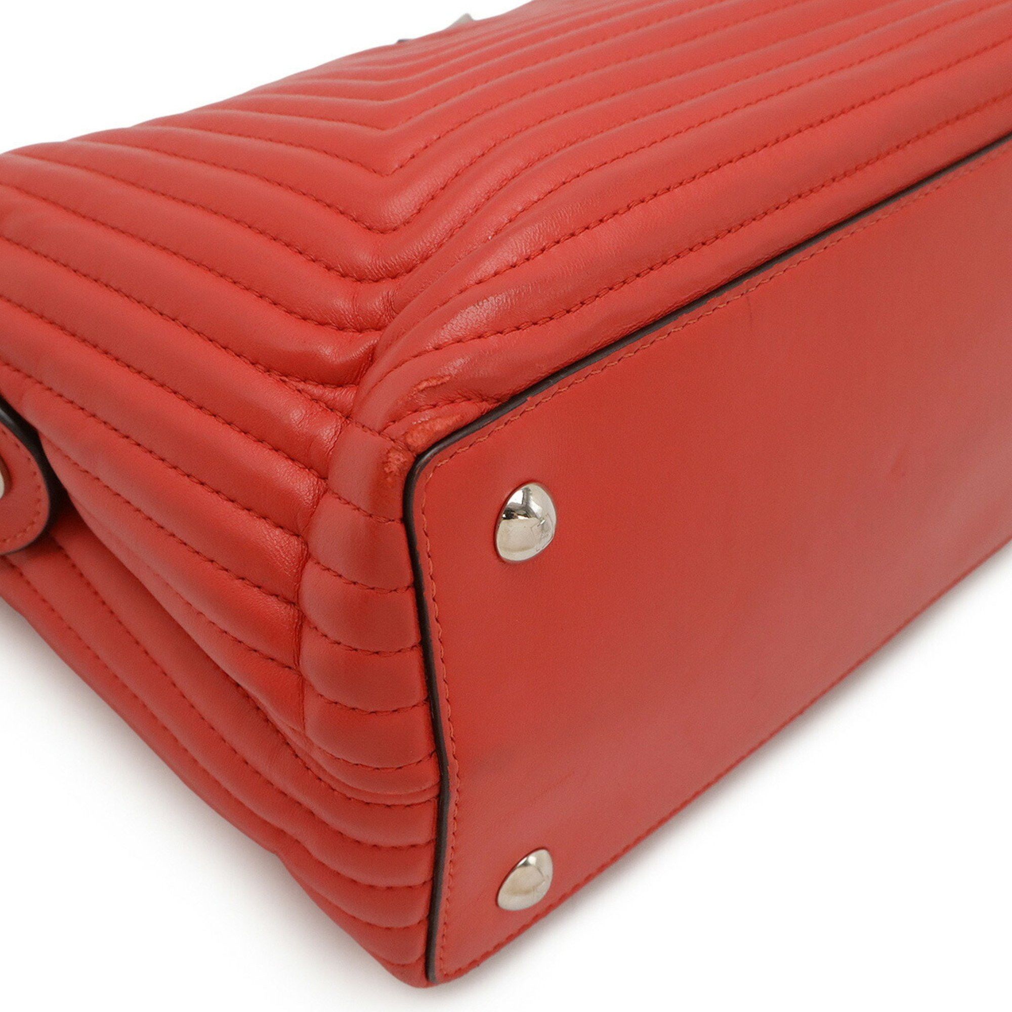 Fendi FENDI Fendi.com Click Chain Shoulder Bag Leather Red Pouch Missing 8BN299 Size ONE SIZE - 4 Thumbnail