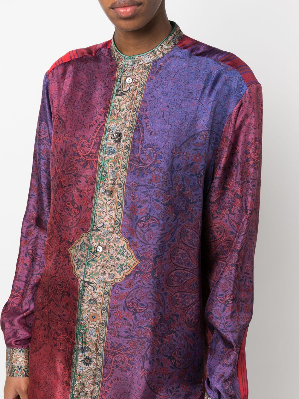 Pierre-Louis Mascia PRINTED SILK SHIRT Size S / US 4 / IT 40 - 6 Thumbnail