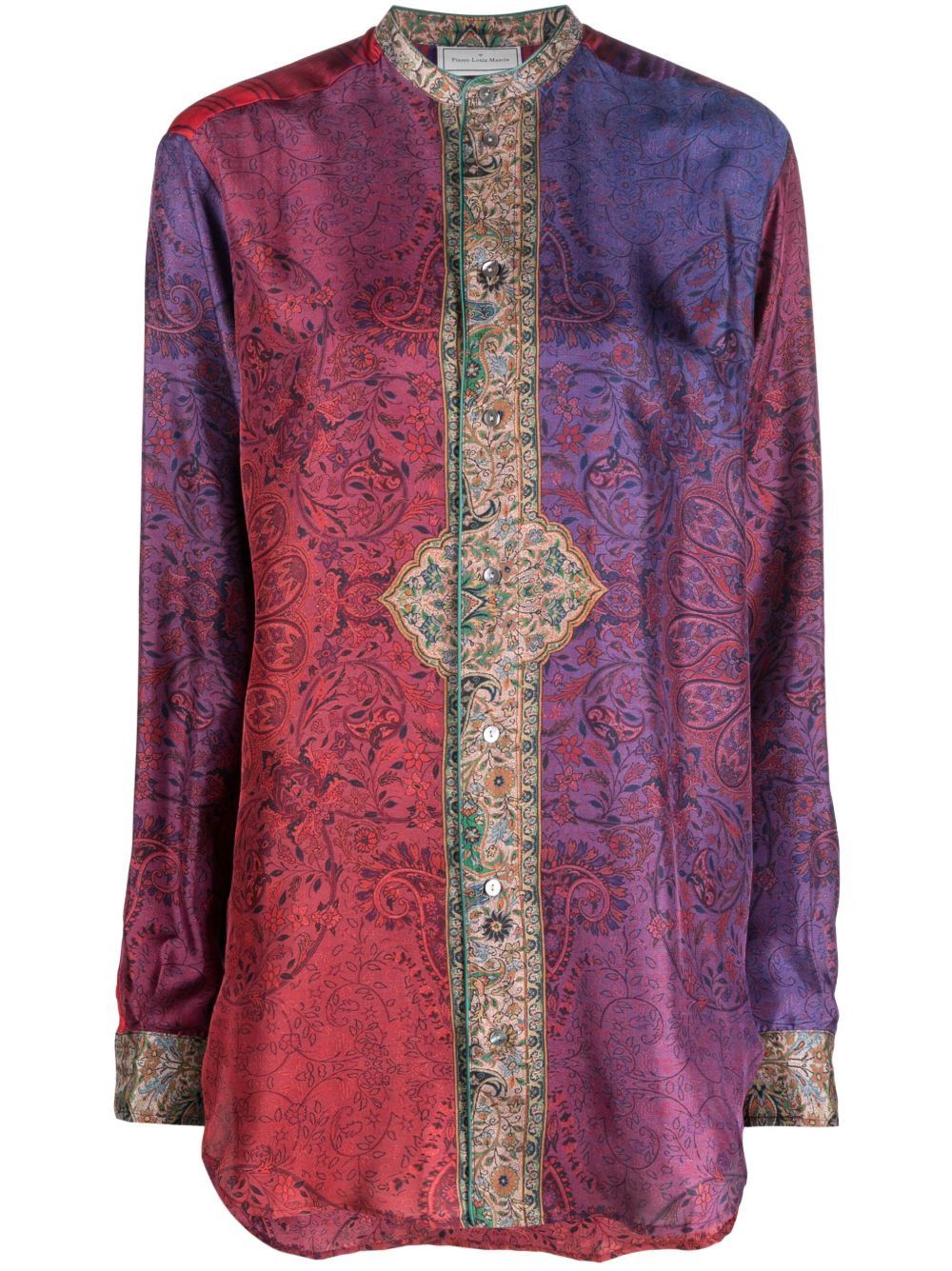 Pierre-Louis Mascia PRINTED SILK SHIRT Size S / US 4 / IT 40 - 7 Thumbnail
