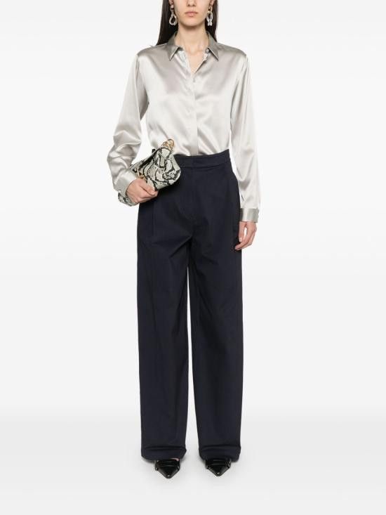 Emporio Armani EMPORIO ARMANI Women Straight Pants EW000760 AF12440UB115 Blue Size 26" / US 2 / IT 38 - 5 Thumbnail