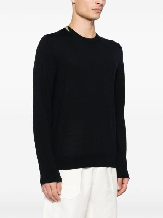 Paul Smith PAUL SMITH Men Sweater M1R251Z P0209449B Blue Size US M / EU 48-50 / 2 - 2 Thumbnail