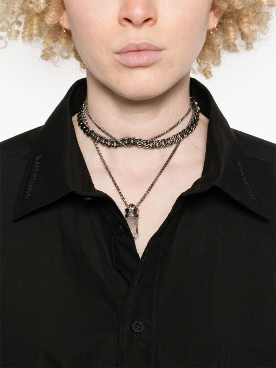 Balenciaga BALENCIAGA Women Shirts 814101 TNM601000 Black Size S / US 4 / IT 40 - 2 Thumbnail