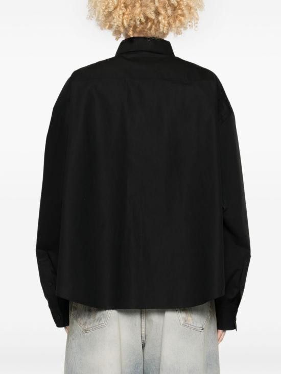 Balenciaga BALENCIAGA Women Shirts 814101 TNM601000 Black Size S / US 4 / IT 40 - 3 Thumbnail