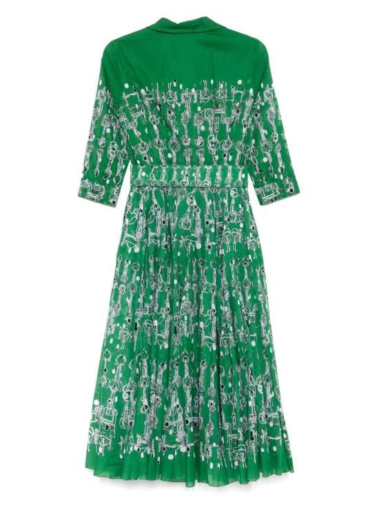 Samantha Sung SAMANTHA SUNG Women Short Skirts ASTERSHIRT HORSECHAINGREEN Green Size L / US 10 / IT 46 - 2 Thumbnail