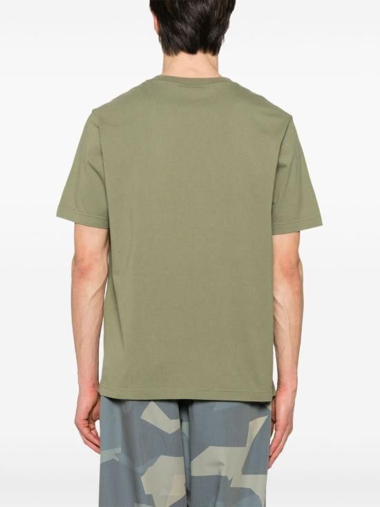 Maison Kitsune MAISON KITSUNE Men T-Shirts MM00125 KJ00080079 Green Size US M / EU 48-50 / 2 - 2 Thumbnail