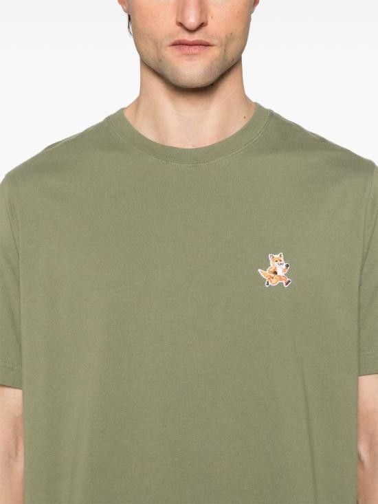 Maison Kitsune MAISON KITSUNE Men T-Shirts MM00125 KJ00080079 Green Size US M / EU 48-50 / 2 - 3 Thumbnail