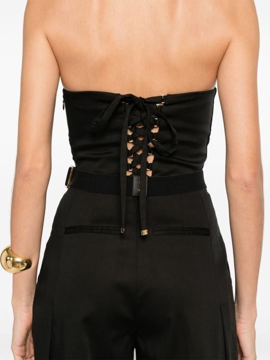 Elisabetta Franchi ELISABETTA FRANCHI Women Jumpsuits TU05153E2 110 Black Size 30" / US 8 / IT 44 - 5 Thumbnail