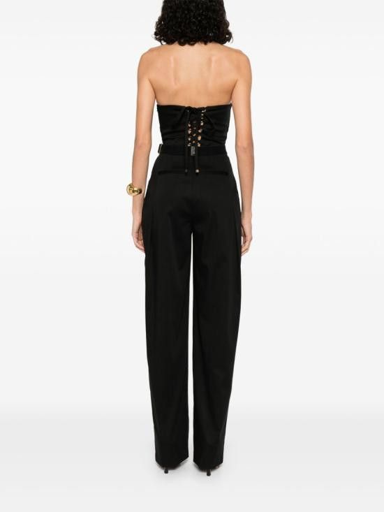Elisabetta Franchi ELISABETTA FRANCHI Women Jumpsuits TU05153E2 110 Black Size 30" / US 8 / IT 44 - 6 Thumbnail