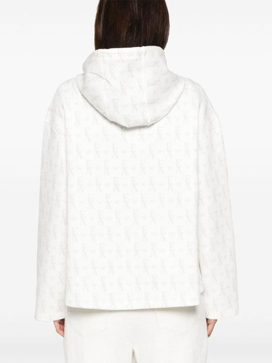 Emporio Armani EMPORIO ARMANI Women Hoodies EW001026 AF10002F0009 White Size M / US 6-8 / IT 42-44 - 5 Thumbnail