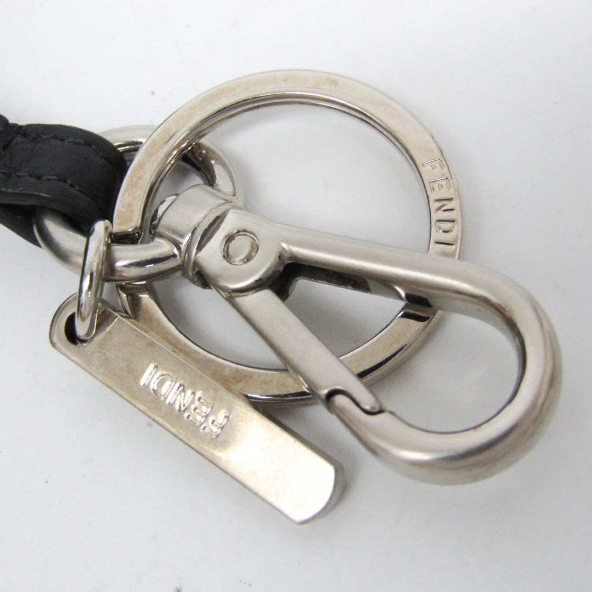 Fendi Fendi Selleria Key Ring 7AR471 Men,Women Leather Pouch Black Size ONE SIZE - 9 Thumbnail