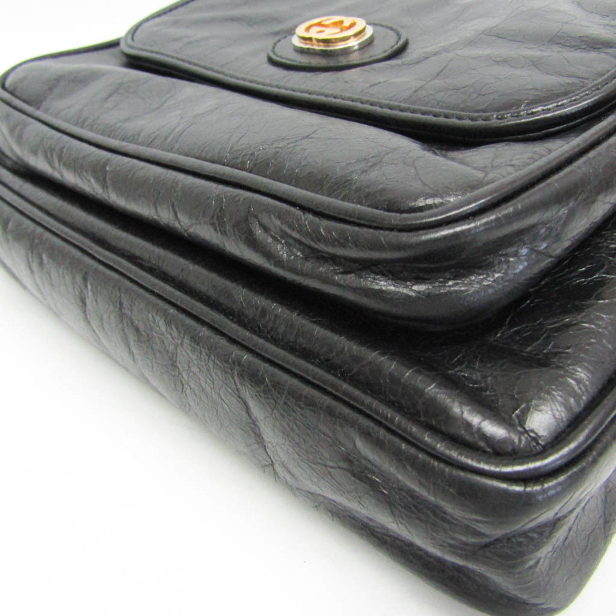 Gucci Gucci Messenger Bag 574760 Women's Leather Shoulder Bag Black Size ONE SIZE - 7 Thumbnail