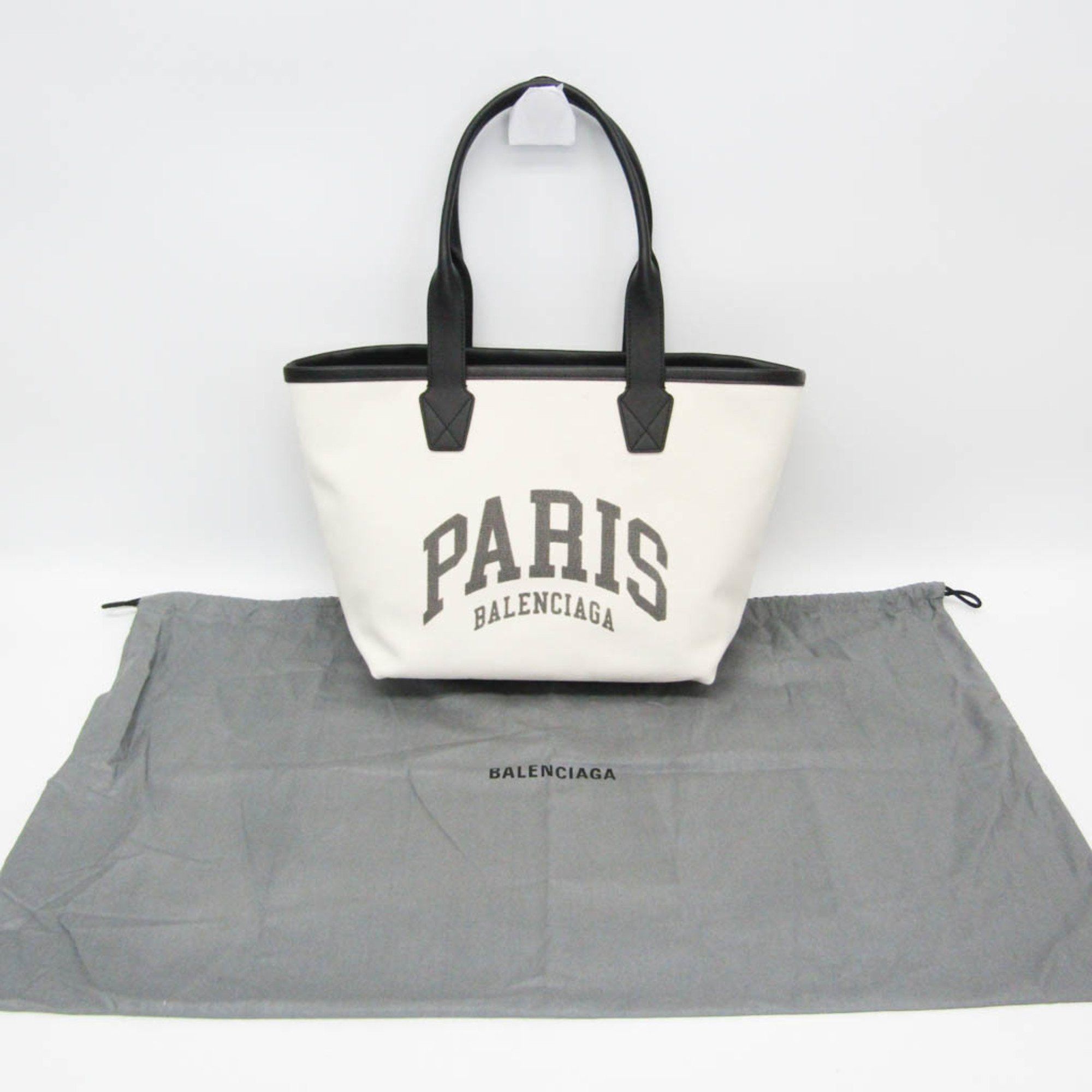 Balenciaga Balenciaga Jumbo Small 692068 Women,Men Canvas,Leather Tote Bag Black,Off-white Size ONE SIZE - 2 Thumbnail