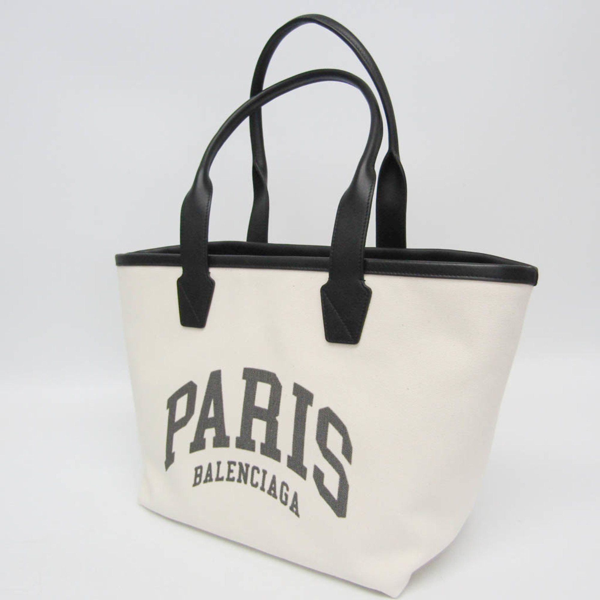Balenciaga Balenciaga Jumbo Small 692068 Women,Men Canvas,Leather Tote Bag Black,Off-white Size ONE SIZE - 7 Thumbnail