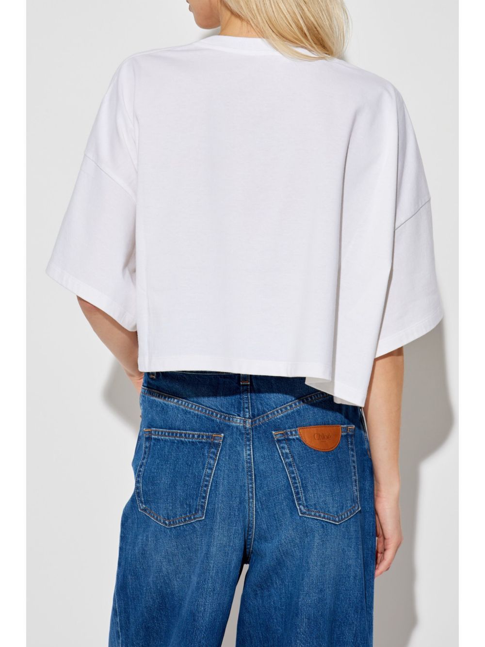 Chloe LOGO COTTON T-SHIRT Size M / US 6-8 / IT 42-44 - 4 Thumbnail