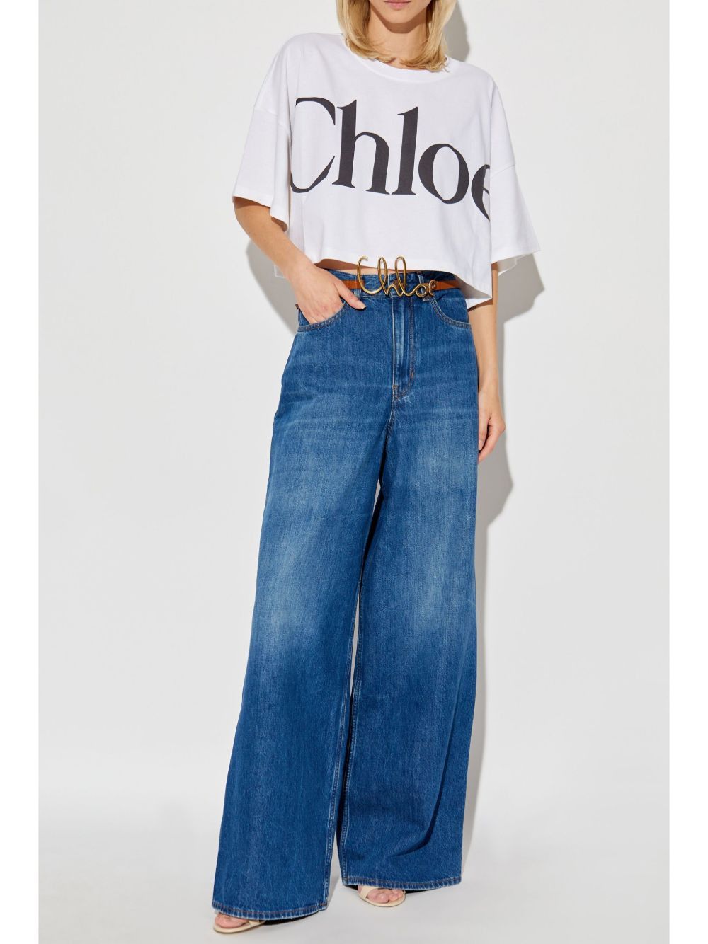 Chloe LOGO COTTON T-SHIRT Size M / US 6-8 / IT 42-44 - 3 Thumbnail