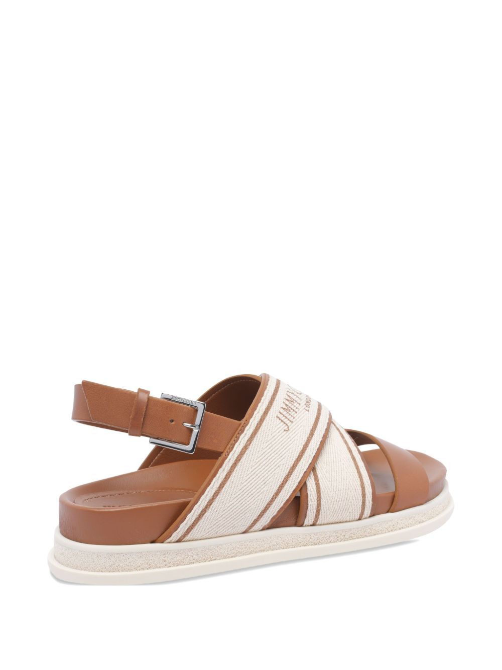 Jimmy Choo JOA FLAT CANVAS FLAT SANDALS Size US 10 / IT 40 - 2 Thumbnail