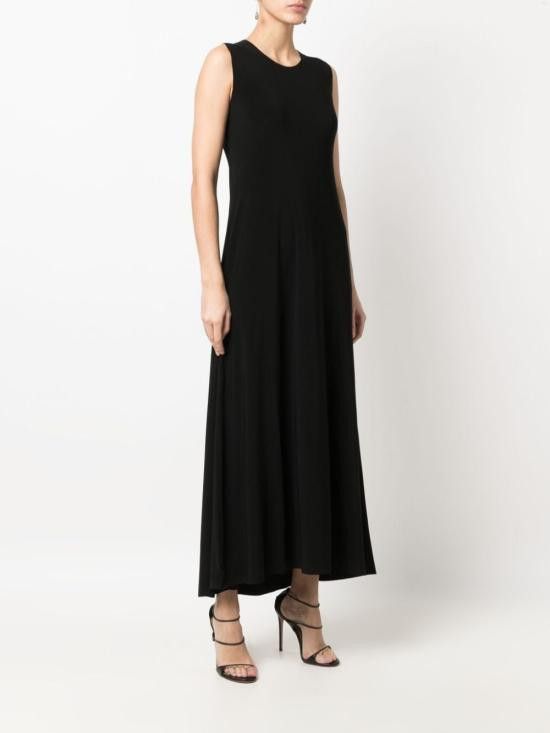 Norma Kamali NORMA KAMALI Women Long Skirts KK1263PL015 001 Black Size M / US 6-8 / IT 42-44 - 5 Thumbnail