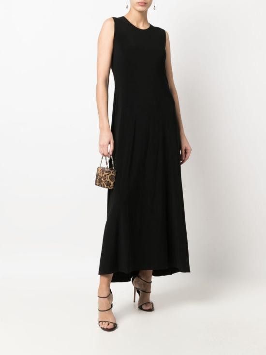 Norma Kamali NORMA KAMALI Women Long Skirts KK1263PL015 001 Black Size S / US 4 / IT 40 - 2 Thumbnail