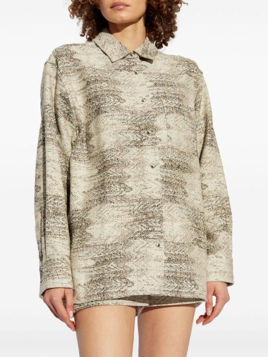 Iro IRO Women Shirts MALINI WP100BEI39 Beige Size XS / US 0-2 / IT 36-38 - 5 Thumbnail
