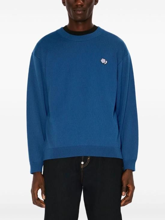 Kenzo KENZO Men Sweater FF55PU726 3LB67 Blue Size US S / EU 44-46 / 1 - 3 Thumbnail