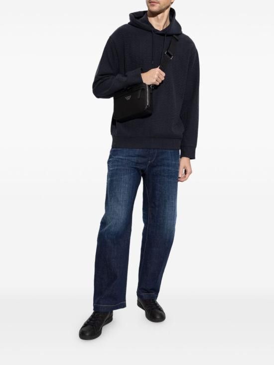 Emporio Armani EMPORIO ARMANI Women Hoodies EM001007 AF13700UB118 Blue Size L / US 10 / IT 46 - 2 Thumbnail