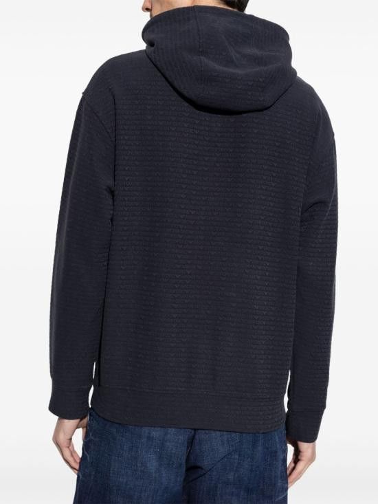 Emporio Armani EMPORIO ARMANI Women Hoodies EM001007 AF13700UB118 Blue Size S / US 4 / IT 40 - 3 Thumbnail