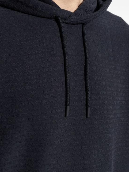 Emporio Armani EMPORIO ARMANI Women Hoodies EM001007 AF13700UB118 Blue Size XXL / US 16-18 / IT 52-54 - 4 Thumbnail