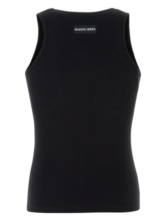 Marine Serre MARINE SERRE Men T-Shirts MTT081A CJER0011BK99 Black Size US L / EU 52-54 / 3 - 2 Thumbnail