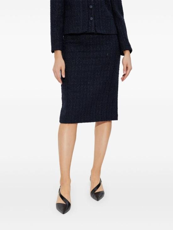 Emporio Armani EMPORIO ARMANI Women Mid Skirts EW001453 AF12520UB115 Blue Size 26" / US 2 / IT 38 - 4 Thumbnail