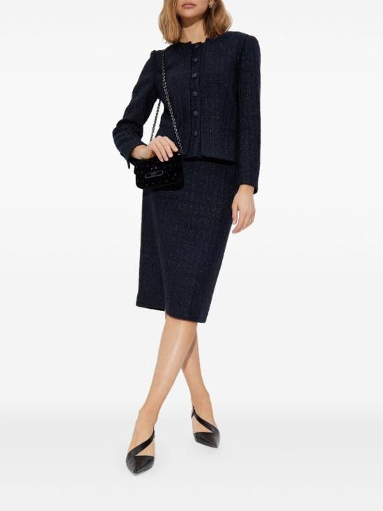 Emporio Armani EMPORIO ARMANI Women Mid Skirts EW001453 AF12520UB115 Blue Size 26" / US 2 / IT 38 - 3 Thumbnail