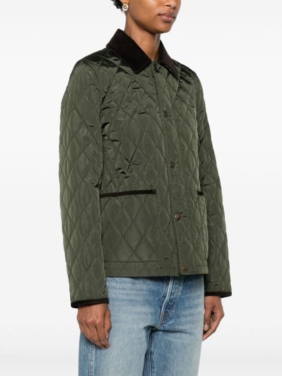 Burberry BURBERRY Women Jackets 8100826 C2491 Green Size S / US 4 / IT 40 - 3 Thumbnail