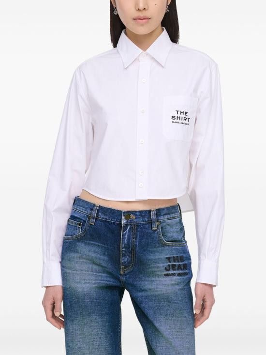Marc Jacobs MARC JACOBS Women Shirts 2S5RTP066W06 100 White Size L / US 10 / IT 46 - 5 Thumbnail