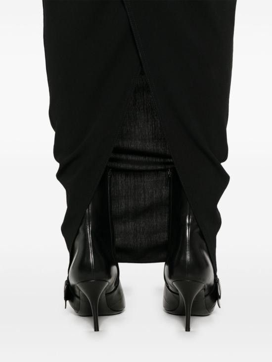Rick Owens RICK OWENS Women Mid Skirts RP01E7331 WLP09 Black Size 28" / US 6 / IT 42 - 3 Thumbnail