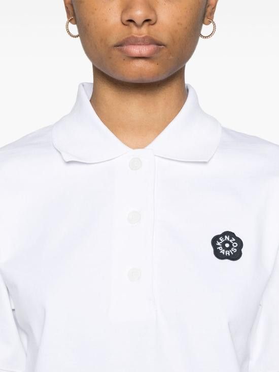 Kenzo KENZO Women Polo Shirts FF52TS160 4SB01 White Size M / US 6-8 / IT 42-44 - 4 Thumbnail