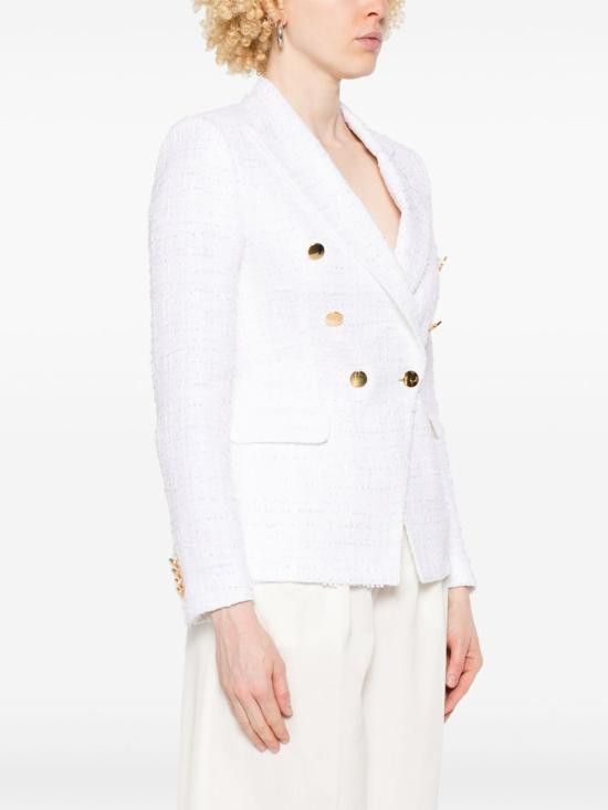 Tagliatore TAGLIATORE Women Jackets J ALICYA10B 160050X1286 White Size L / US 10 / IT 46 - 3 Thumbnail