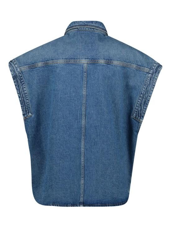 Iro IRO Women Jackets ELYCIA WP100BLU03 Blue Size XS / US 0-2 / IT 36-38 - 3 Thumbnail