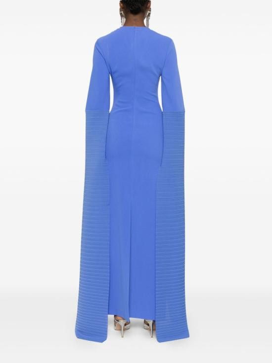 Solace London SOLACE LONDON Women Long Skirts OS43012 IRISBLUE Blue Size S / US 4 / IT 40 - 2 Thumbnail
