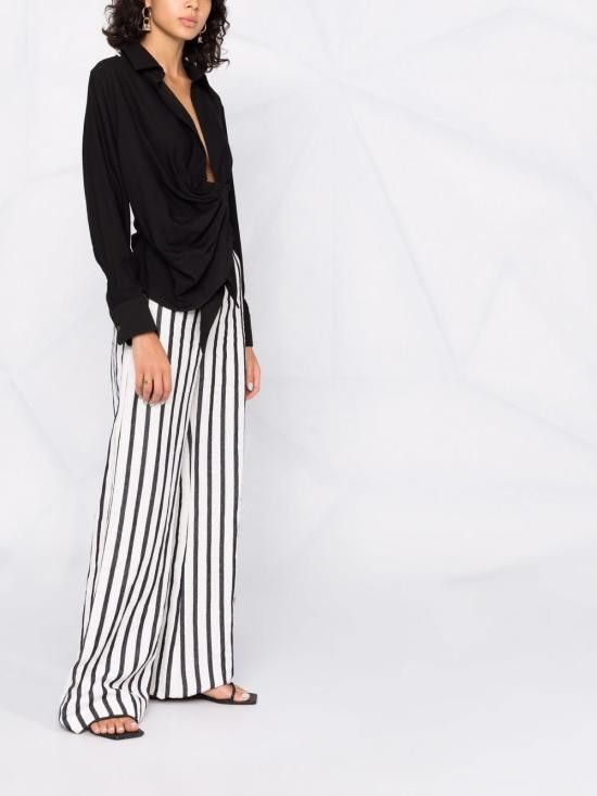 Jacquemus JACQUEMUS Women Shirts 213SH002 1020990 Black Size M / US 6-8 / IT 42-44 - 3 Thumbnail