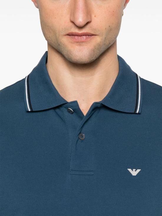 Emporio Armani EMPORIO ARMANI Men Polo Shirts 8N1FB4 1JPTZSB150 Blue Size US M / EU 48-50 / 2 - 3 Thumbnail