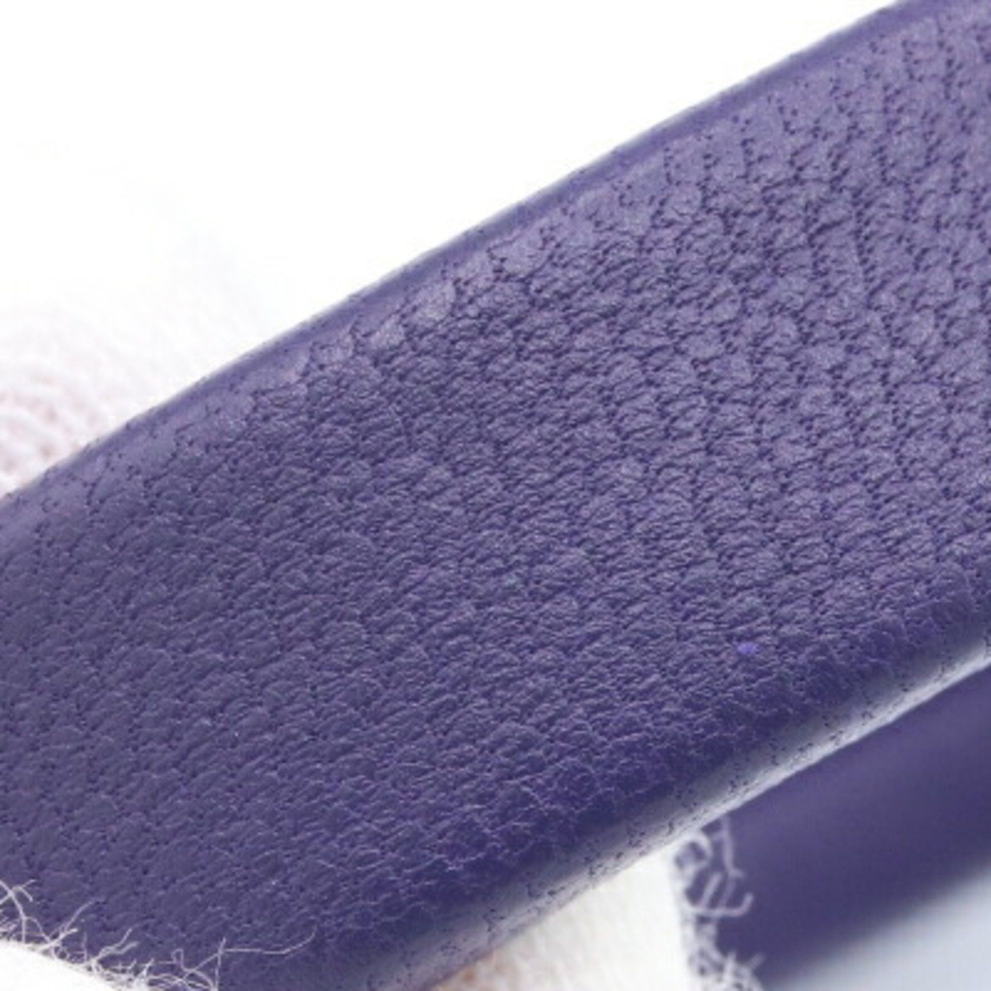 Bottega Veneta Bottega Veneta Bracelet 590464 Purple SV Sterling Silver 925 Leather M Size Bangle Women's BOTTEGA VENETA Size ONE SIZE - 5 Thumbnail